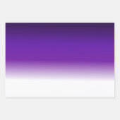 Schwarz-Lila weißes Ombre-Wrapping Paper Set Geschenkpapier Set (Vorderseite)