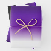 Schwarz-Lila weißes Ombre-Wrapping Paper Set Geschenkpapier Set (Beispiel)