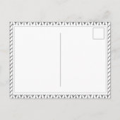 SCHWARZ LINIERT GESTRICKT Postkarte "Strickkurse" (Rückseite)