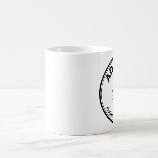 Schwarz-Logo Addison Tasse (Mittel)