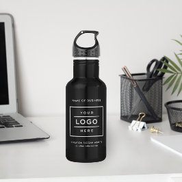 Schwarz-Logo mit dem Logo für das benutzerdefinier Edelstahlflasche