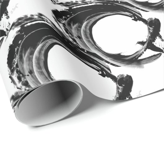 schwarz-magisch geschenkpapier (Rolleneckpunkt)