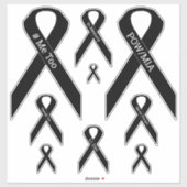 [Schwarz] #ME AUCH, POW/MIA-BONO-Vinyl Aufkleber (Blatt)