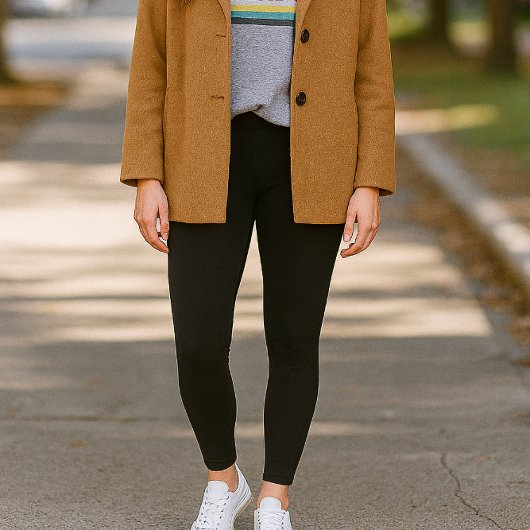 Schwarz-Medium-Leggings Leggings