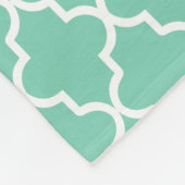 Schwarz-Meer-Quatrefolie | Fleece Blanket (Ecke)