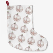 Schwarz-Meer-Sterne-Ornament Großer Weihnachtsstrumpf (Vorderseite)