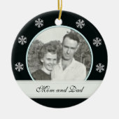 Schwarz: Memorial für Snowflake Banner: Bilderverz Keramikornament (Vorne)