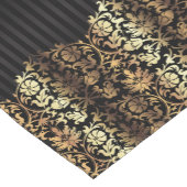 Schwarz-Metal-Gold-Damaskus-Design Kurzer Tischläufer (Ecke)