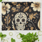 schwarz-mexikanisch geschirrtuch (Gefaltet)