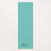 Schwarz-Mini-Skriptname mit Herz-Reversible Yogamatte (Rückseite)