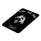 Schwarz-Minimal-Diamant-Foto Hochzeit speichern Si Magnet (Linke Seite)