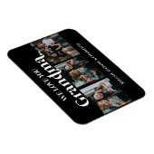 Schwarz Minimal Retro Wir Liebe Sie Oma 3 Bild Magnet (Rechte Seite)