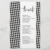 Schwarz-Minimal-Text-Hochzeiten-Terminals (Vorderseite)