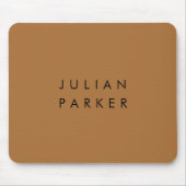 Schwarz-Minimalbraun Mousepad (Vorne)