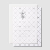 Schwarz-Minimalistisch-Botanisch Save the Date Pergament Einladungen (Versetzt (Einladung))