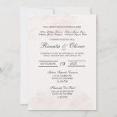 Schwarz-Minimalistisch-Spanisch-Hochzeit Einladung (Vorderseite)