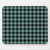 Schwarz & Minze Quadrat Minimales Abstraktes Muste Mousepad (Vorne)