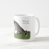 Schwarz-mit Augen Sänfte-Frosch-Tasse Kaffeetasse (VorderseiteRechts)