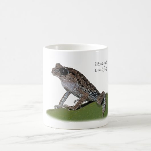 Schwarz-mit Augen Sänfte-Frosch-Tasse Kaffeetasse (Mittel)