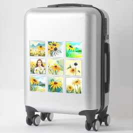 Schwarz-mit Augen Scrapbook-Blume für Wasserfarben Aufkleber