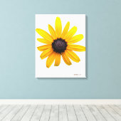 Schwarz-mit Augen Susan Art Leinwanddruck (Insitu (Holzboden))