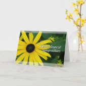 Schwarz-Mit Augen Susan-Beileids-Karten Karte (Gelbe Blume)