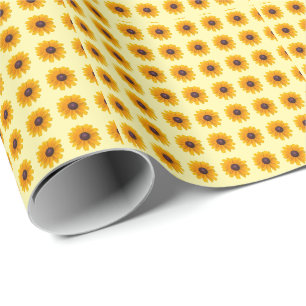Schwarz-mit Augen Susan Blume Wrapping Paper Geschenkpapier