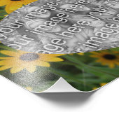 Schwarz Mit Augen Susan Daisy Blume Fotodruck (Ecke)