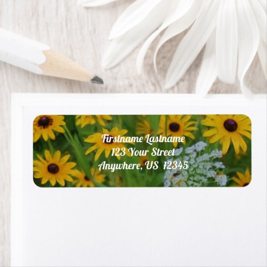 Schwarz Mit Augen Susan Daisy Blume Maladresse (Insitu)