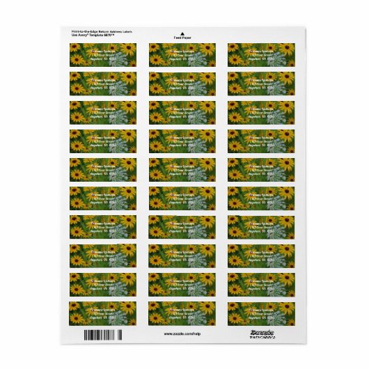 Schwarz Mit Augen Susan Daisy Blume Maladresse (Vorne)