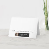 Schwarz-mit Augen Susan - danke! Dankeskarte (Rückseite)