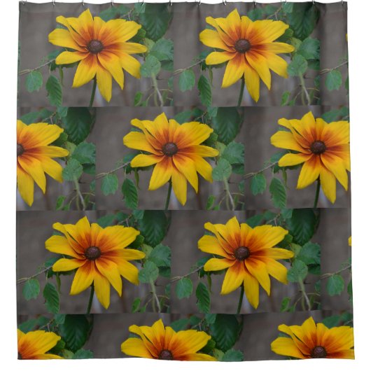 Schwarz-Mit Augen Susan Duschvorhang (Vorderseite)