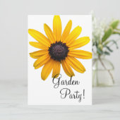 Schwarz-mit Augen Susan-Einladungen Einladung (Stehend Vorderseite)