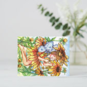 Schwarz-mit Augen Susan Fairy Postkarte (Stehend Vorderseite)