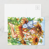 Schwarz-mit Augen Susan Fairy Postkarte (Vorne/Hinten)