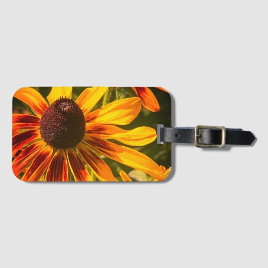 "Schwarz-Mit Augen Susan" Gepäckanhänger (Vorderseite (Horizontal))