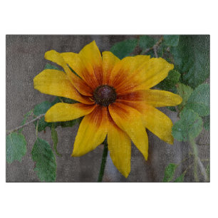 Schwarz-mit Augen Susan Glass Cutting Board Schneidebrett