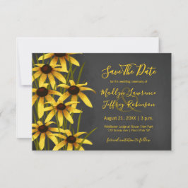 Schwarz-Mit Augen-Susan-Hochzeit Save The Date