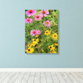 Schwarz-mit Augen Susan Leinwanddruck (Insitu (Holzboden))