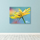 Schwarz-mit Augen Susan Leinwanddruck (Insitu (Holzboden))