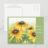 Schwarz-mit Augen Susan-Post-Karte Postkarte (Vorne/Hinten)