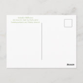 Schwarz-mit Augen Susan-Post-Karte Postkarte (Rückseite)