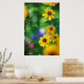 Schwarz-mit Augen Susan Poster (Küche)