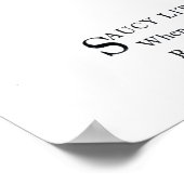 Schwarz-Mit Augen Susan Poster (Ecke)