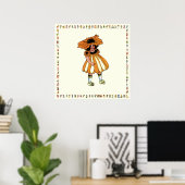 Schwarz-Mit Augen Susan Poster (Heimbüro)