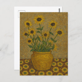 Schwarz-mit Augen Susan-Postkarte Postkarte