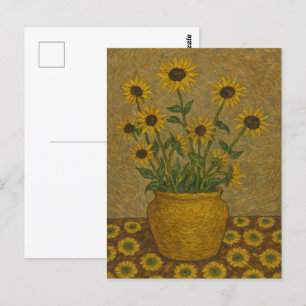 Schwarz-mit Augen Susan-Postkarte Postkarte