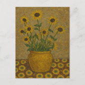 Schwarz-mit Augen Susan-Postkarte Postkarte (Vorderseite)