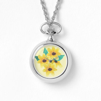 Schwarz-Mit Augen Susan (Rudbeckia Fulgida) Armbanduhr