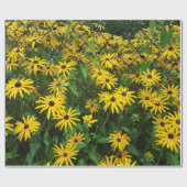 Schwarz-mit Augen Susan Summer Geschenkpapier (Flach)